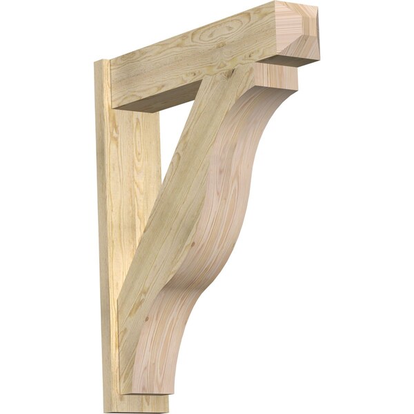 Ekena Millwork Funston Craftsman Rough Sawn Outlooker, Douglas Fir, 8"W x 36"D x 42"H OUT08X36X42FST04RDF - main